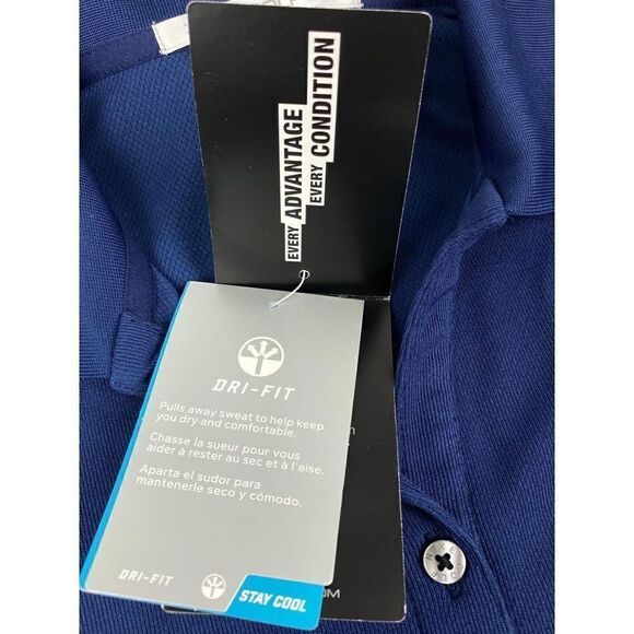 Nike Golf Dri Fit Short Sleeve Polo Womens Size Small Navy Blue Activewear NWT!! - Picture 10 of 12